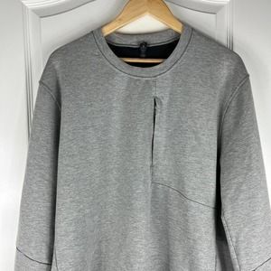 Lululemon Mens City Sweat Crew Pullover Sweatshirt Gray XXL Outdoor Athleisure
